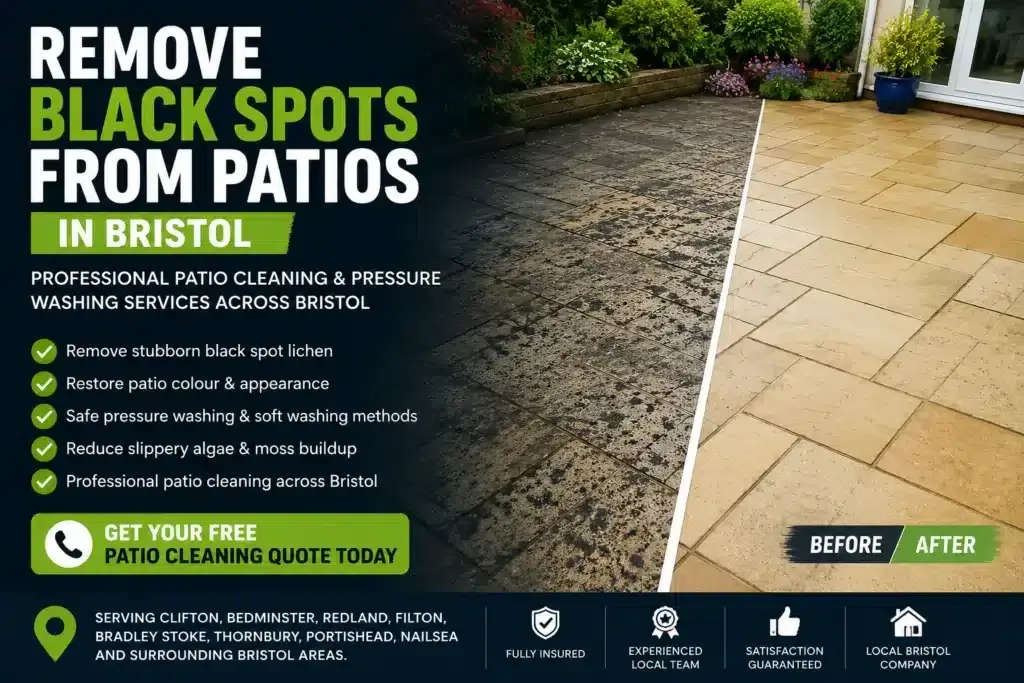 How To Remove Black Spots From Patios In Bristol (Complete Guide)
