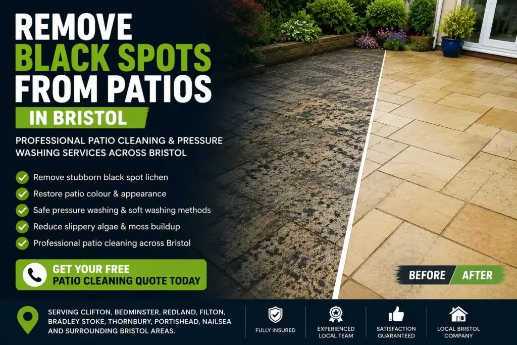 How To Remove Black Spots From Patios In Bristol (Complete Guide)