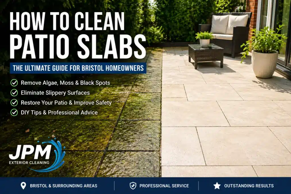 How to clean Patio Slabs Bristol