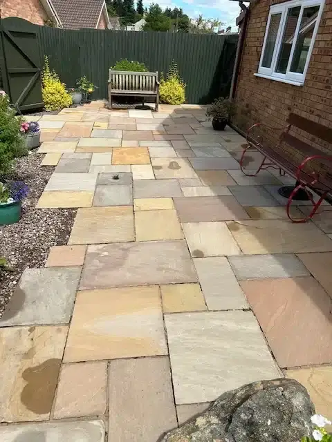 Slippy Patio After Cleaning Bristol